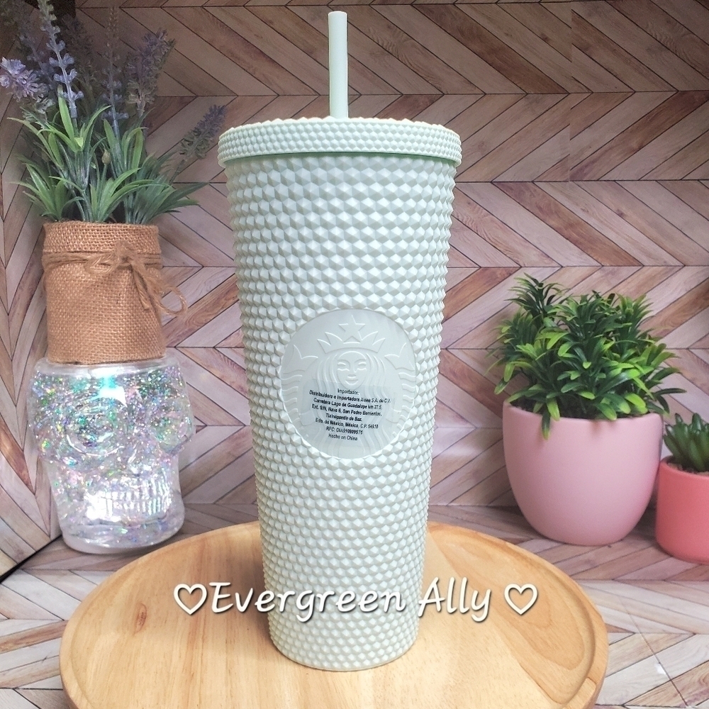 Rare Starbucks Mint Matte Studded Holiday Tumbler Cold Cup
